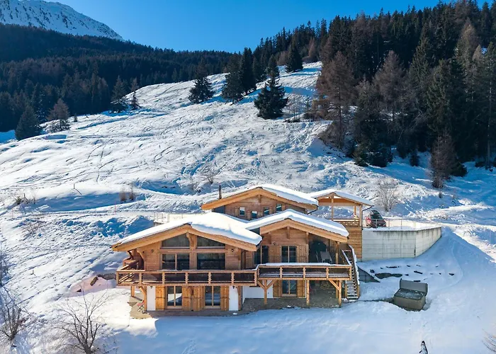 Flocon De Neige - Jacuzzi - Sauna Σαλέ La Tzoumaz